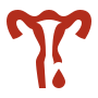 Missed periods icon representing menstrual irregularities and delayed menstruation